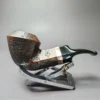 Morgan BlackJack 20 Sandblasted Bulldog Briar Pipe, New - Image 3