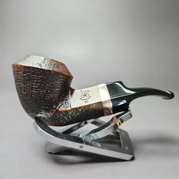 Morgan BlackJack 20 Sandblasted Bulldog Briar Pipe, New - Image 3
