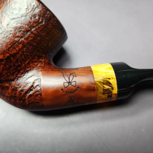 Morgan BlackJack 20 Limited Edition Sandblasted Dublin Briar Pipe, New - Image 3