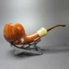 Rainer Barbi AC Grade Smooth Apple w/ Horn Estate Briar Pipe, Unsmoked - Image 3