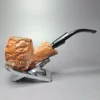 Caminetto Business 82 Rusticated Egg Estate Briar Pipe, Italian Estates - Image 3
