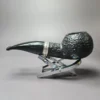 Savinelli Trevi 320 KS Rusticated Author Estate Briar Pipe, Italian Estates - Image 3