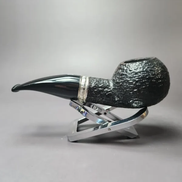 Savinelli Trevi 320 KS Rusticated Author Estate Briar Pipe, Italian Estates - Image 3