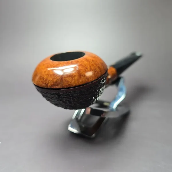 Radice Rind Squat Rhodesian w/ Faux Bamboo Estate Briar Pipe, Italian Estates - Image 3