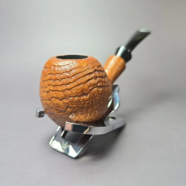 Quad City Pipes Sandblasted Micke Estate Briar Pipe, American Estates - Image 3