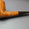 Radice Clear Fiammata Smooth Billiard w/ Ebonite Stem Estate Briar Pipe, Unsmoked - Image 3