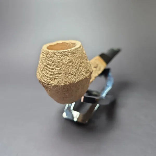 Morgan Bones Sandblasted Bulldog Briar Pipe, New - Image 3