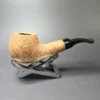 Morgan Bones Sandblasted Stubby Author Briar Pipe, New - Image 3