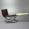 Savinelli Sasso 701 Rusticated Lovat Briar Pipe, 6mm, New - Image 3