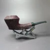 Sean Reum Contrast Sandblasted Rhodesian Handmade Briar Pipe, New - Image 3