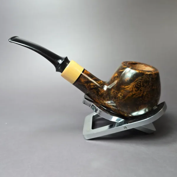 Mina Pipes Smooth Author w/ Boxwood Estate Briar Pipe, Unsmoked - Image 3