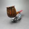 Andrey Kharitonov Smooth Tulip w/ Silver Handmade Briar Pipe, New - Image 4