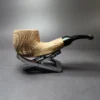 Morgan Bones Sandblasted Nosewarmer Pot Briar Pipe, New - Image 4