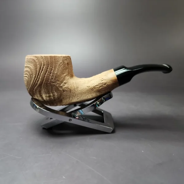 Morgan Bones Sandblasted Nosewarmer Pot Briar Pipe, New - Image 4