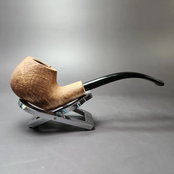 Morgan Bones Sandblasted Demi-warden Estate Briar Pipe, New - Image 4