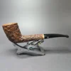 Castello Sea Rock KK 39 Rusticated Zulu Estate Briar Pipe, Italian Estates - Image 4