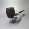 Savinelli Punto Oro 128 Sandblasted Army Mount Estate Briar Pipe, Italian Estates - Image 4