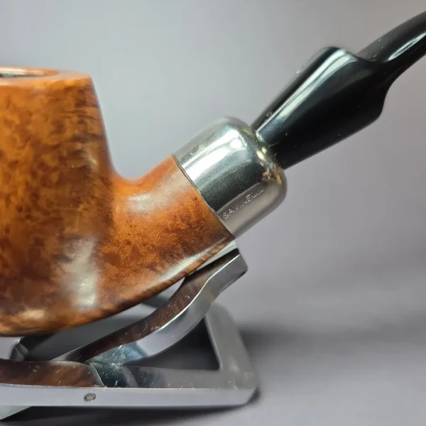 Savinelli Dry System 1616 Smooth Bent Billiard Estate Briar Pipe, Italian Estates 6mm - Image 4