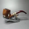 Pre-Kaywoodie KBB Blue Line Bakelite Smooth Bent Billiard Estate Briar Pipe, Unsmoked - Image 4