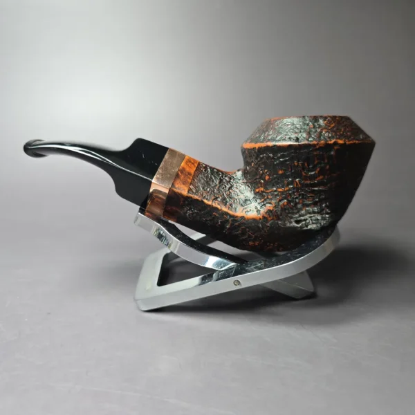 Morgan BlackJack 30 Sandblasted Bulldog Briar Pipe, New - Image 4