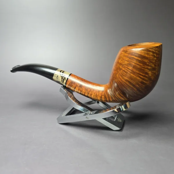 Max Capps Smooth Cobra w/ Aged Redwood Estate Briar Pipe, Unsmoked - Image 4