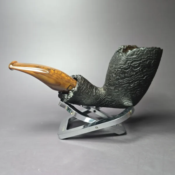 Peter Toth Sandblasted Freehand Handmade Briar Pipe, New - Image 4