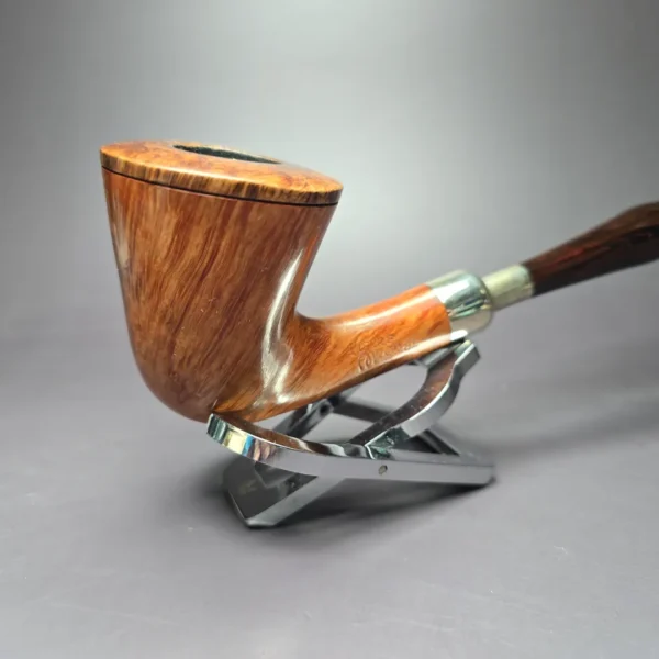 Pierre Morel Straight Grain Spigot Churchwarden Estate Briar Pipe, French Estates - Image 4