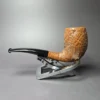 WO Larsen (1960s) Super Sandblasted Egg Estate Briar Pipe, Danish Estates - Image 4