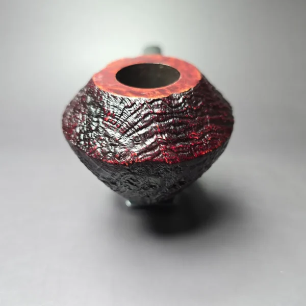 Ashton 1990s Pebble Grain EXL Squat Bulldog Estate Briar Pipe, English Estates - Image 4