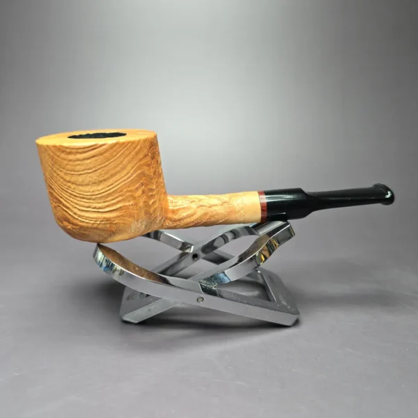 Proxima by Piero Vitale Sandblasted Pot Briar Pipe, New - Image 4