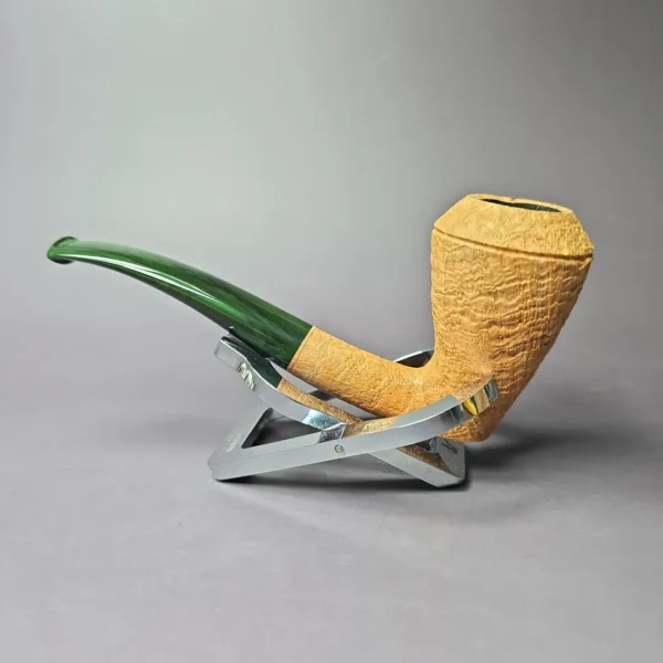 Sean Reum Sandblasted Stack Rhodesian Handmade Briar, Pipe New - Image 4