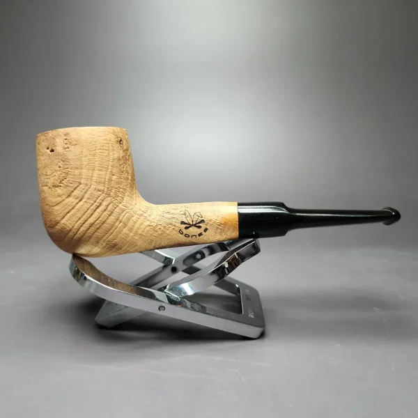 Morgan Bones Sandblasted Saddle Billiard Briar Pipe, New - Image 4