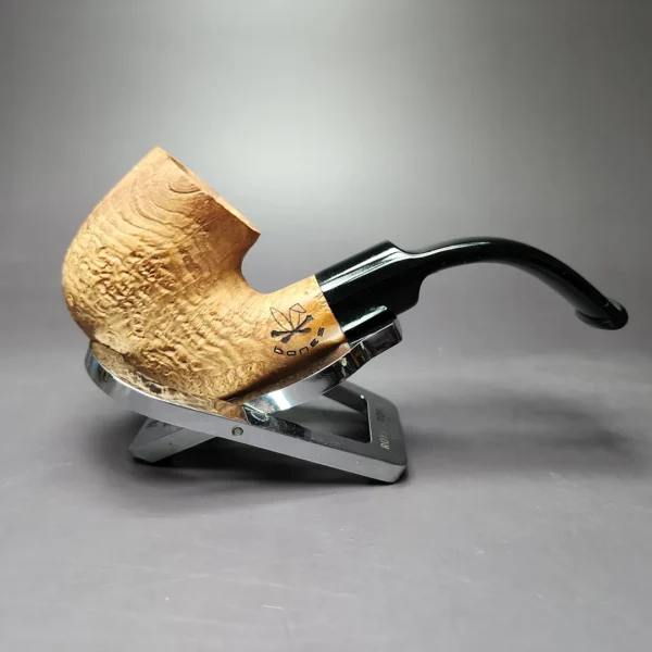 Morgan Bones Sandblasted Oom Paul Briar Pipe, New - Image 4