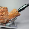 Caminetto Business 82 Rusticated Egg Estate Briar Pipe, Italian Estates - Image 4
