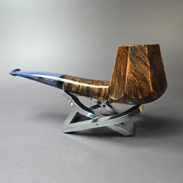 Andrey Kharitonov Smooth Faceted Brandy Estate Briar Pipe, Other Estates - Image 4