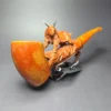 MBSD Meerschaum Masters by Karahan, XL Mountain Goat, Block Meerschaum Pipe, New - Image 4