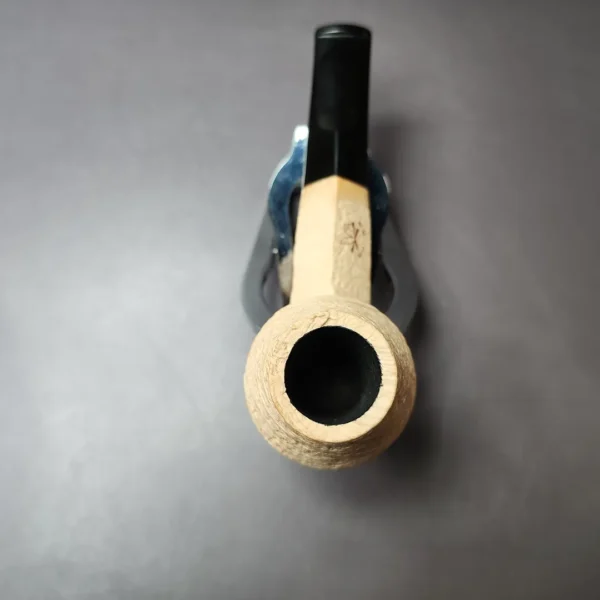 Morgan Bones Sandblasted Bulldog Briar Pipe, New - Image 4