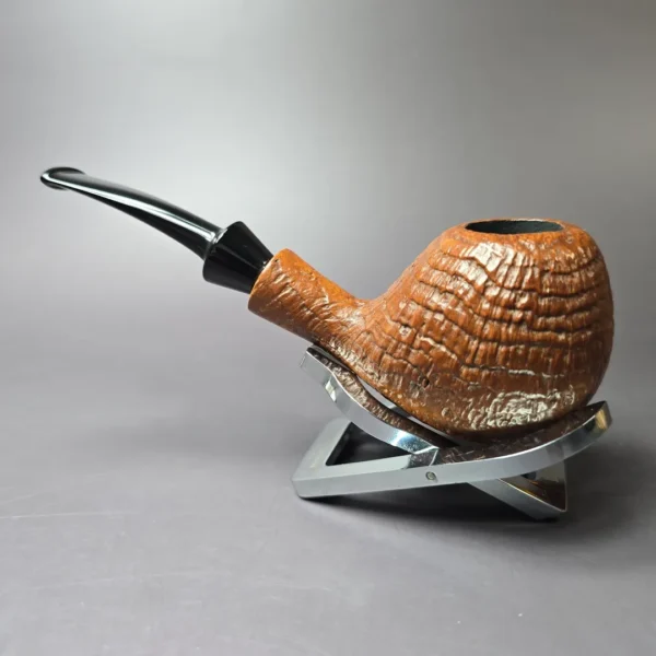 Quad City Pipes Sandblasted Micke Estate Briar Pipe, American Estates - Image 4