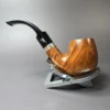 Gigi Fiamma Smooth Bent Billiard Estate Briar Pipe, Unsmoked, 9mm - Image 4