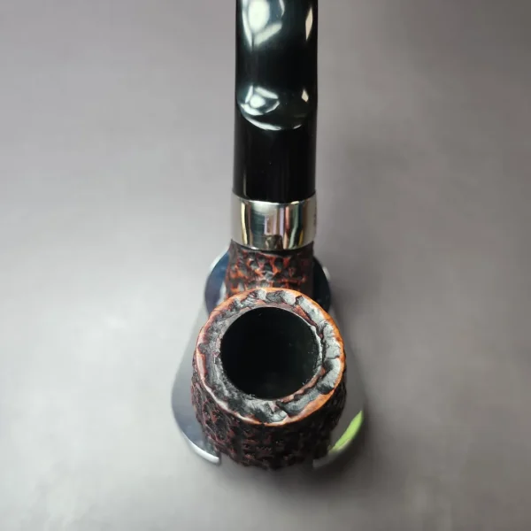 Peterson Donegal Rocky X220 Rusticated Bent Billiard Estate Briar Pipe, Irish Estates - Image 4