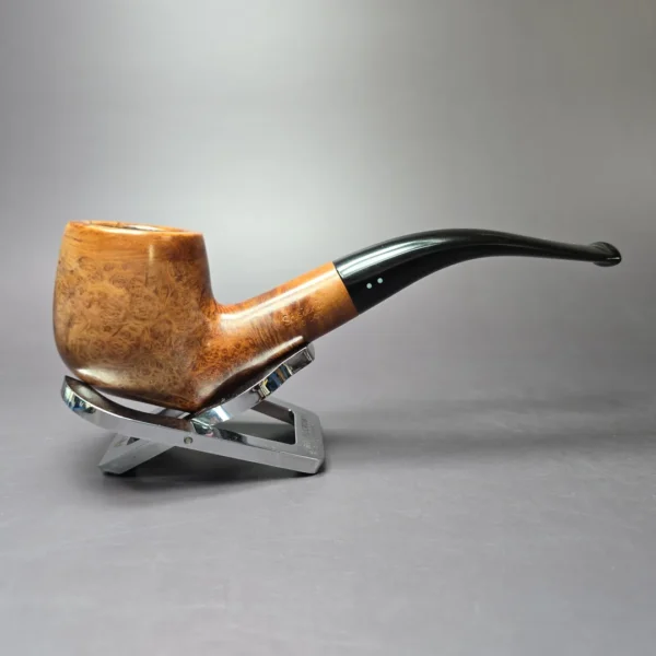 Sasieni Two Dot 57 Smooth Bent Apple Estate Briar Pipe, English Estates - Image 4