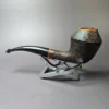 Mina Pipes Sandblasted Rhodesian Estate Briar Pipe, Unsmoked - Image 4