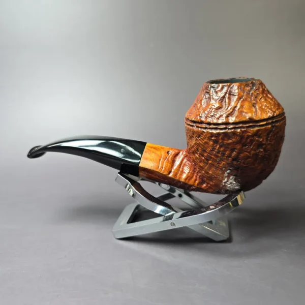 Il Ceppo Imperatori Era Sandblasted Bulldog Estate Briar Pipe, Italian Estates - Image 4