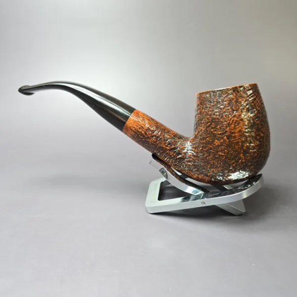 Blatter XL Sandblasted Bent Billiard Estate Briar Pipe, Canadian Estates - Image 4