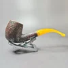 Savinelli for Pipes Ltd Rusticated Bent Billiard Estate Briar Pipe, Italian Estates - Image 5