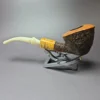 Randy Wiley Galleon Rusticated Freehand Estate Briar Pipe - Image 5