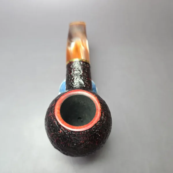 Savinelli Roma Lucite 320 KS Rusticated Estate Briar Pipe, Italian Estates 6mm - Image 5