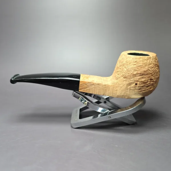 Morgan Bones Sandblasted Panel Shank Apple Briar Pipe, New - Image 5