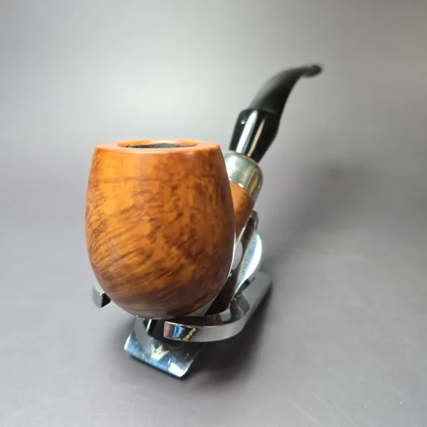 Savinelli Dry System 1616 Smooth Bent Billiard Estate Briar Pipe, Italian Estates 6mm - Image 5