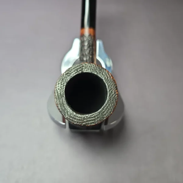 Jarl 12 Partially Rusticated Vase Dublin Estate Briar Pipe, Danish Estates - Image 5